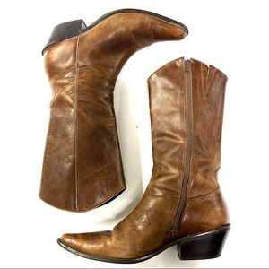 Matisse Women's Brown Leather Cowboy Western Boots